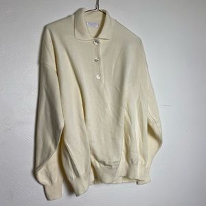 Collared button up sweater